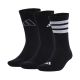 5. adidas Logo 3 Paar Socken Schwarz JI6315