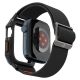 Spigen Lite Fit Pro Hülle mit Armband für Apple Watch 4 / 5 / 6 / 7 / 8 / 9 / SE (44 / 45 mm) – Mattschwarz