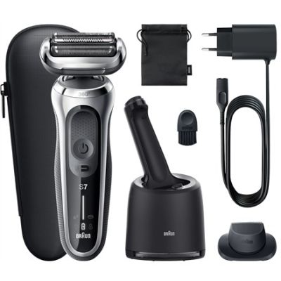 11. Braun Series 7 71-S7200c Folienrasierer/Trimmer, Schwarz/Silber