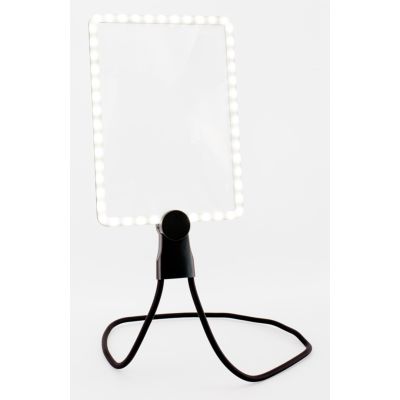 REALPOWER LED-Lupe HL-1,rechteckige LED-Leselupe zum Umhängen