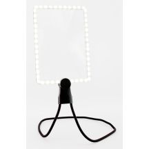 REALPOWER LED-Lupe HL-1,rechteckige LED-Leselupe zum Umhängen