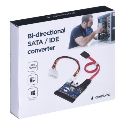 4. GEMBIRD SATA-IDE-2 Adapter (SATA M - IDE F; 0,30 m; schwarz)