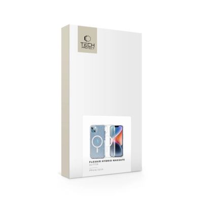 7. Tech-Protect FlexAir Hybrid MagSafe Hülle für iPhone 13 / 14 – transparent und glitzernd