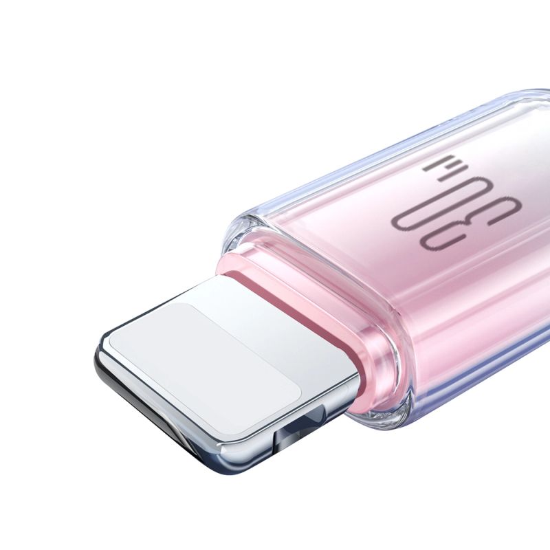 6. Joyroom S-A42 Crystal-Clear Series 30W USB-C – Lightning Kabel 1,2 m – Weiß