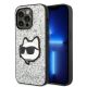 Karl Lagerfeld KLHCP14LG2CPS iPhone 14 Pro 6,1" Silber/Silber Hardcase Glitter Choupette Patch