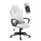 3. Huzaro Force 2.5 RGB WHITE MESH Gaming-Stuhl