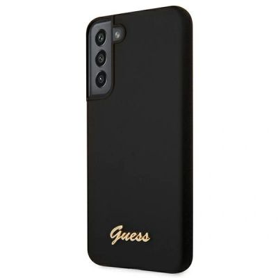 2. Guess Silikonhülle mit Metalllogo für Samsung Galaxy S22+ - Schwarz