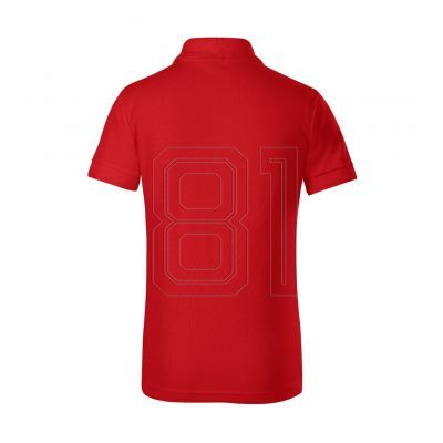 4. Malfini Pique Polo Free Jr MLI-F2207 rotes Poloshirt