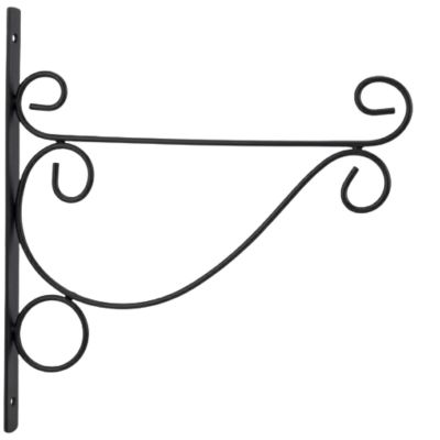2. Metall-Pflanzenampel, Spiralmuster, Ornament, Schwarz, 26 x 28 cm, Kinzo