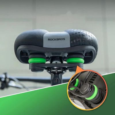 5. Rockbros 6876 Komfortabler ergonomischer Fahrradsattel - Schwarz