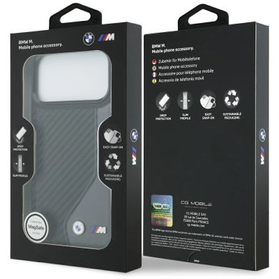 8. BMW M Carbon Logo MagSafe Hülle für iPhone 17 Pro Max – Graphit