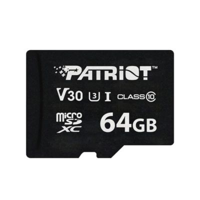 Patriot VX Series 64GB MicroSDXC V30 Klasse 10 UHS-I U3 4K UHD Speicherkarte PSF64GVX31MCX