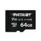 Patriot VX Series 64GB MicroSDXC V30 Klasse 10 UHS-I U3 4K UHD Speicherkarte PSF64GVX31MCX