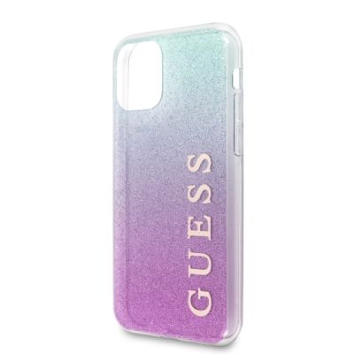 4. Guess GUHCN65PCUGLPBL iPhone 11 Pro Max Rose Blau/Rosa Blau Hartschalenetui Glitter Gradient