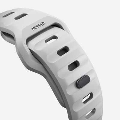 4. Nomad Sportarmband, grau, aus Gummi