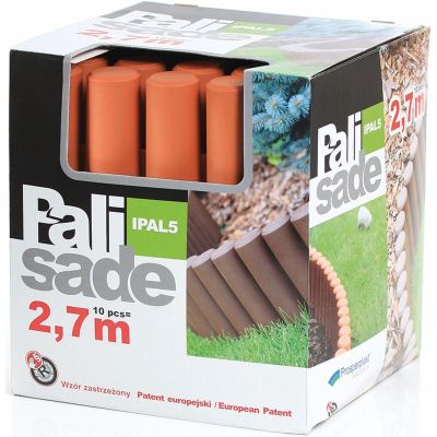 23. Garten-Palisaden-Rasenkanten 270 cm IPAL 5 TERRACOTTA