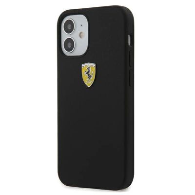 2. Ferrari FESIHCP12SBK iPhone 12 mini 5.4" schwarz/schwarz Hardcase On Track Silicone