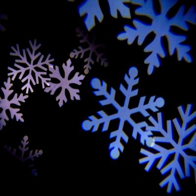 5. LED-Schneeprojektor mit Schneeflocken-Effekt