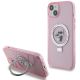 Karl Lagerfeld KLHMP15SHMRSKCP iPhone 15 6,1" rosa/rosa Hardcase Ringständer Karl&Choupette MagSafe