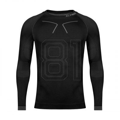 4. Alpinus Tactical Base Layer Thermoaktives Shirt Schwarz und Grau M GT43219
