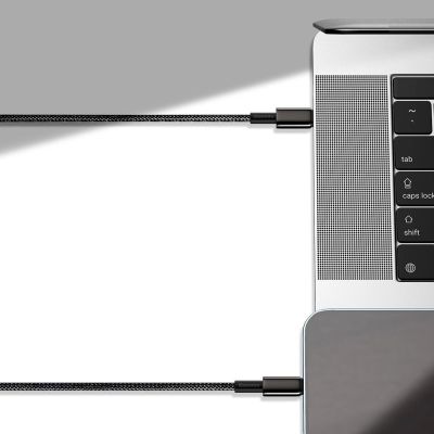 8. Baseus CATWJ-01 USB-C – USB-C PD QC-Kabel 100 W 5 A 1 m – schwarz