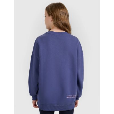 2. Oversized Sweatshirt ohne Kapuze für Mädchen 4F 4FJRAW25TSWSF2428-33S