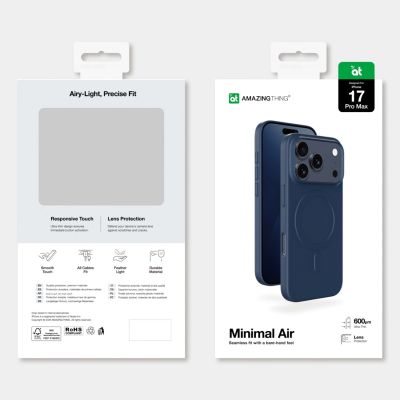 10. AmazingThing Minimal Air Case für iPhone 17 Pro Max, kompatibel mit MagSafe, Blau