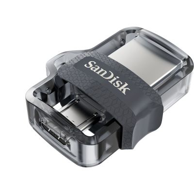 7. USB-Stick SanDisk ULTRA SDDD3-128G-G46 (128 GB; microUSB, USB 3.0; grau)