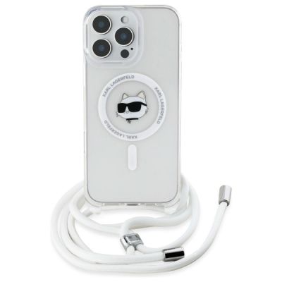 2. Karl Lagerfeld IML Choupette Head & Cord Magsafe Hülle für iPhone 16 Pro Max – transparent