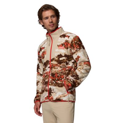 2. Columbia Sequoia Grove Printed Full Zip Fleece 2135511625 Braun L