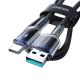 5. Joyroom S-A42 Crystal-Clear Serie 3A USB-A – USB-C-Kabel 1,2 m – Schwarz