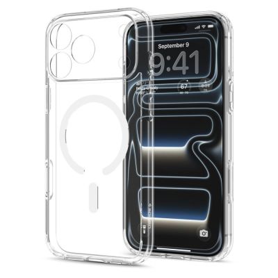 3. Spigen Ultra Hybrid MagSafe Hülle für iPhone 18 Pro Max / 17 Pro Max – Transparent und Weiß