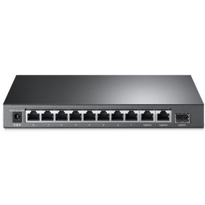 TP-Link TL-SL1311MP Netzwerk-Switch, unmanaged Fast Ethernet (10/100), PoE-Unterstützung, Schwarz