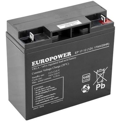 2. Europower AGM-Batterie | EP 17-12 12V / 17Ah