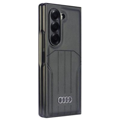 4. Audi Kunstleder MagSafe Case für Samsung Galaxy Z Fold 6 - Schwarz