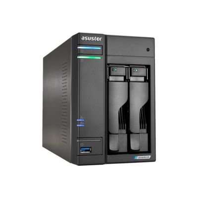 3. AS6702T NAS; Tower; 2x (3,5" SATA HDD/ 2,5" SSD); Intel Celeron N510; 4 GB DDR4 SODIMM (max. 16 GB), 2x 2,5 GB, 4x M.2 2280 NVMe PCIe 3.0, 2x USB 3.2 Gen, 1x HDMI 2.0b