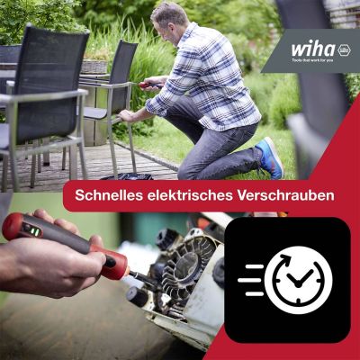 7. WIHA Elektroschrauber 1/4" Geschwindigkeit PocketDrive 31 Bits