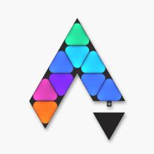 Nanoleaf Shapes Schwarze Mini-Dreiecke Erweiterungspackung (10 Paneele)