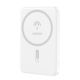 7. Dudao K14S Magnetische Powerbank 20W 5000mAh 1x USB-A 1x USB-C - Weiß
