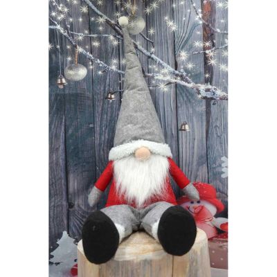 12. Dekorativer Faulpelz-Weihnachtsmann 45+20 cm