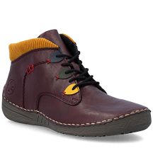 Bequeme, gefütterte Damen-Ankle-Boots, bordeauxrot, Rieker 52544-30