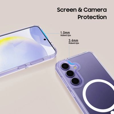 4. Tech-Protect FlexAir Hybrid MagSafe Case für Samsung Galaxy S25 FE - Transparent