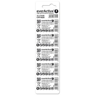 2. EVERACTIVE CR1620 Lithium-Batterie Blisterpackung 5 Stück CR16205BL
