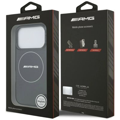 8. AMG Double Layer Transparent Smocked MagSafe Case für iPhone 17 Pro - Schwarz