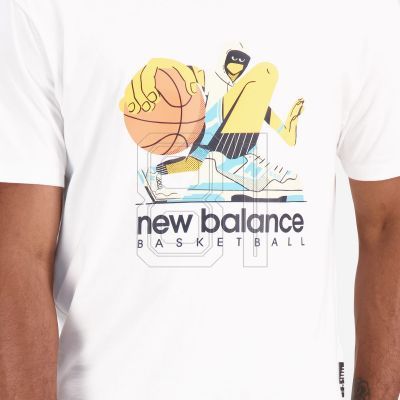 15. New Balance Hoops Baumwoll-Jersey-Shorts Wt M MT31589WT
