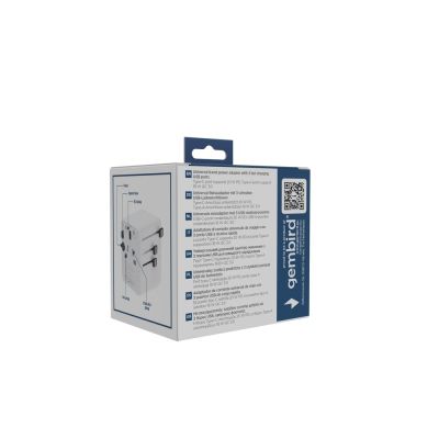 10. GEMBIRD Universal-Reiseadapter 20W, Weiß
