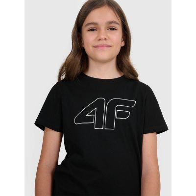 3. Mädchen-T-Shirt mit Aufdruck, regulär, Größe 4F 4FJWSS25TTSHF2176-20S
