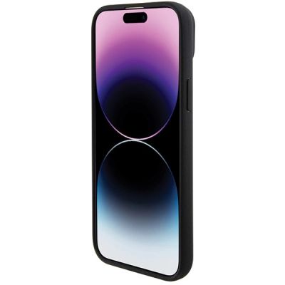 5. BMW BMHCP15M22PTDK iPhone 15 Plus 6,7" schwarz/schwarzer Lederstempel Tricolor
