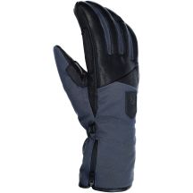 Herren-Skihandschuhe VIKING Norvik, marineblau mit schwarzem Leder