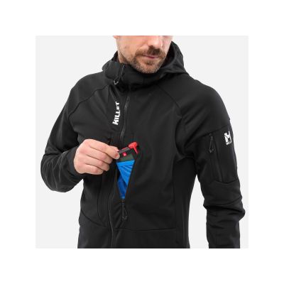 3. MILLET M PIERRAENT HOODIE Herren-Skijacke schwarz